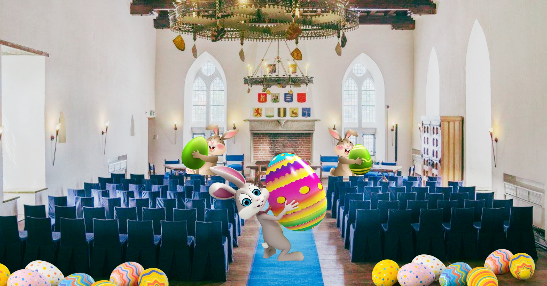Kasteel Radboud-Paaseieren zoeken