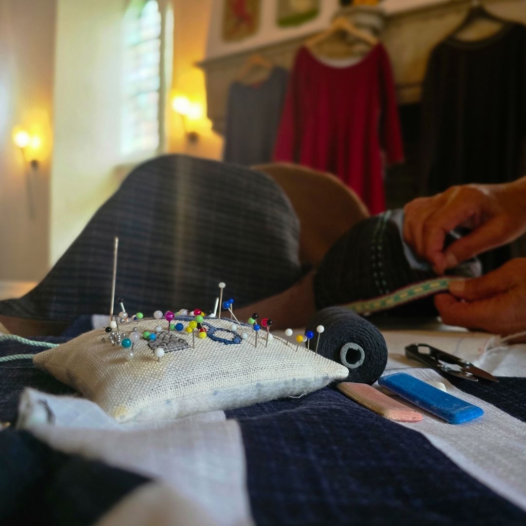 Kasteel Radboud-Middeleeuws Handwerken-detail speldenkussen