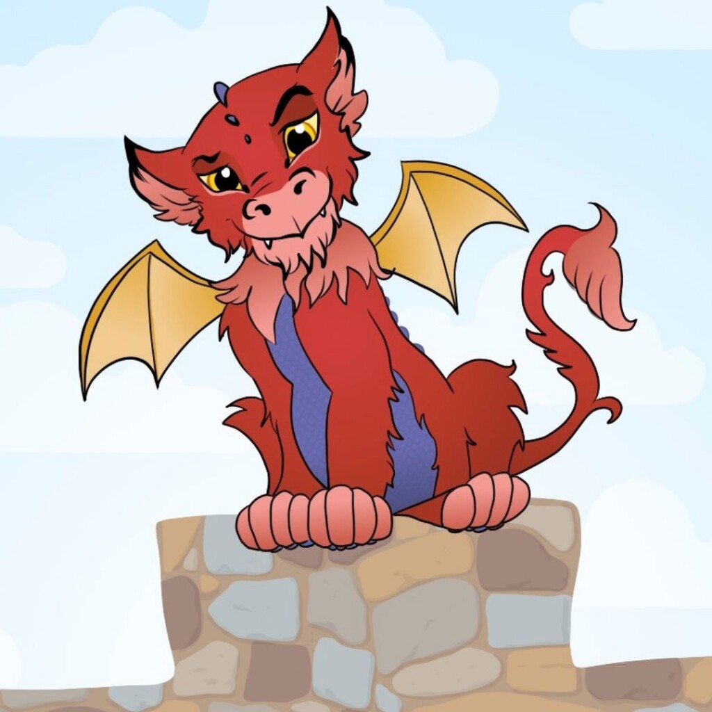 Kasteel Radboud-Gerrie zittend op kasteel