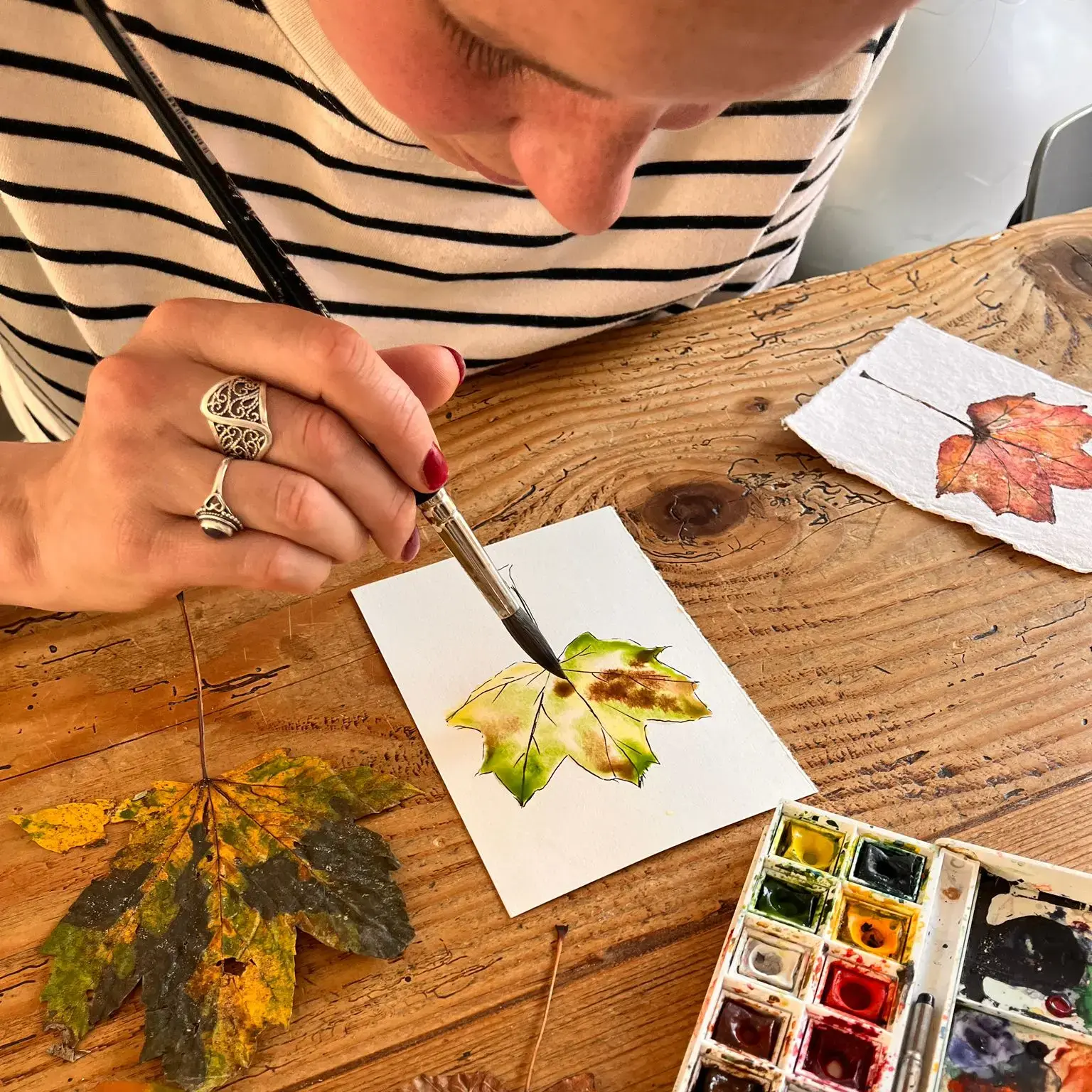 Workshop herfst aquarel Kasteel Radboud